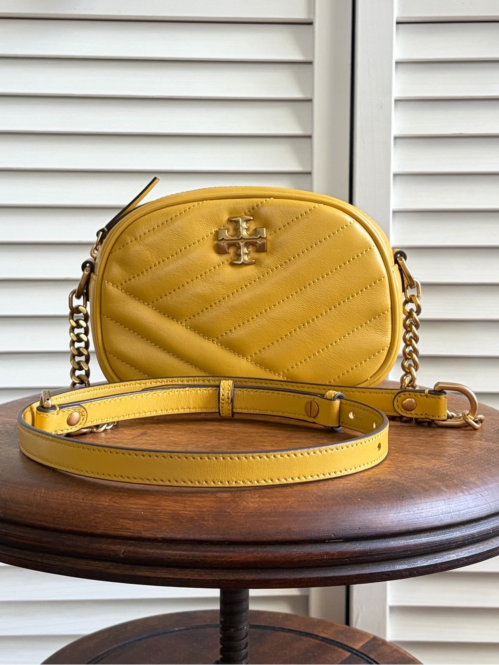 Tory Burch Small Kira Chevron Camera Bag Crossbody